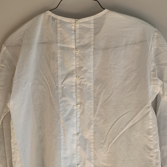 NWT J.Crew Floral Eyelet Top Size 4 White C1380 ($98) - Picture 4 of 8